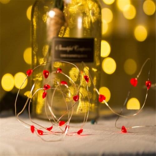 2M LED String Lights Copper Wire Lamp Christmas Garlands Festoon Fairy Light Christmas Party Home Room Decorations