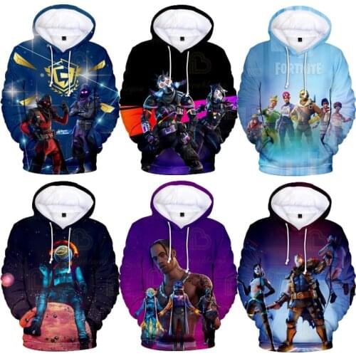 Fortnite New Season 3D Print Sweatshirt Clothing Men Women Battle Hero Boys Girls Tops Oversize Spring Fall Hooded Hoodies