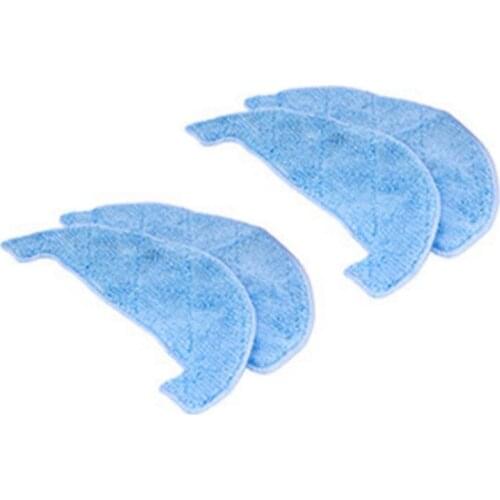 4pcs/lot Robot Vacuum Cleaner Mop Cloths Rags for Amibot Animal Premium H2O Robotic Vacuum Cleaner Spare Parts Accessories