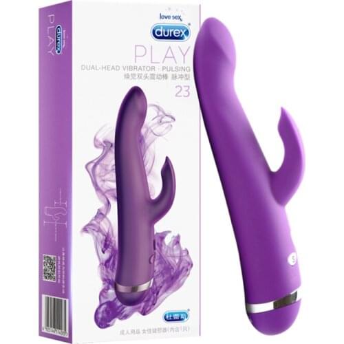 Durex Rabbit Vibrator for Women 5 Speed 2 Motor G Spot Vibrating Stimulator Vagina Dildo Vibrators Sex Toys for Adults Sex Shop