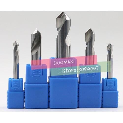 Tungsten steel chamfering cutter, 2/3/4/5/6/8/10/12/14/16*90 degrees Cemented carbide chamfer drill positioning center bit