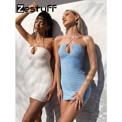 Zestuff Blue Summer Dresses