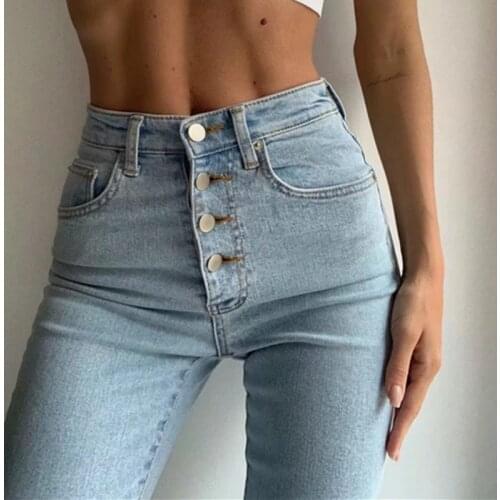 LIBERJOG Women 2020 Stretch Slim Jeans High Waist Ladies Denim Pencile Pants Female Spring Autumn Femme Mujer Trousers Plus Size