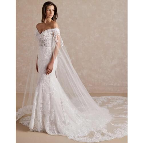 Newest Wedding Dress Mermaid Lace Sweetheart Neckline 2 In 1 Flaps Plus Size Bride Gown 2021 Vestidos De Novia