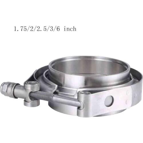 1.75/2/2.5/3/6 inch Stainless Steel V-band Clamp Male Female Exhaust Flange Stainless Steel Vband Clamps