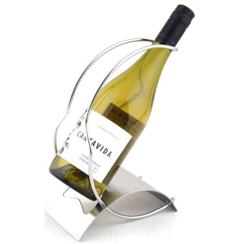 1PC 2016 New 304 Stainless steel wine rack European fashion wine holder Wine simple frame ornaments KJ 3001