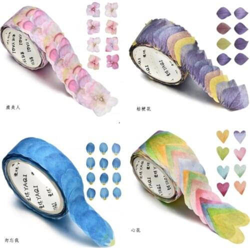 200X Flower Petal Washi Tape Decorative Decals DIY Scrapbooking Paper Stickers