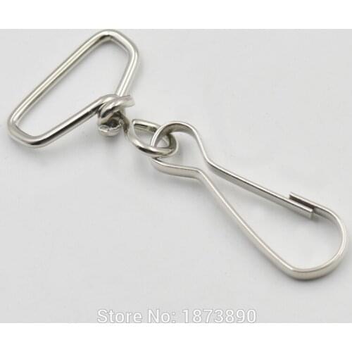 25 PCS 1" 25mm Swivel Snap Hook Spring Clip Eye Lanyard 3" with Purse Zipper Pull