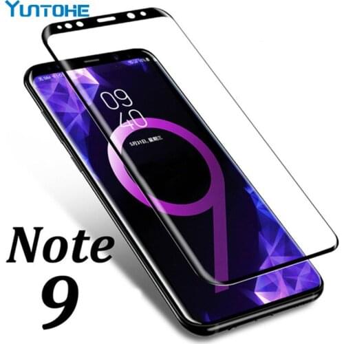 50pcs 3D 9H Full Cover Tempered Glass For Samsung Galaxy Note 9 Screen Protector For Samsung Note 9 Note9 Protective Glass Film