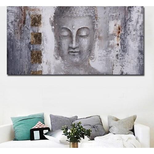 Abstract Art Buddha Painting Murals Buddhism Background Wall Paintings Canvas Painting Wall Art Cuadros Decoracion Dormitorio