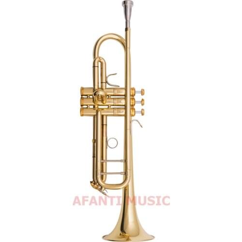 Afanti Bb tone Brass Body Gold lacquer Trumpet (ATP-114)