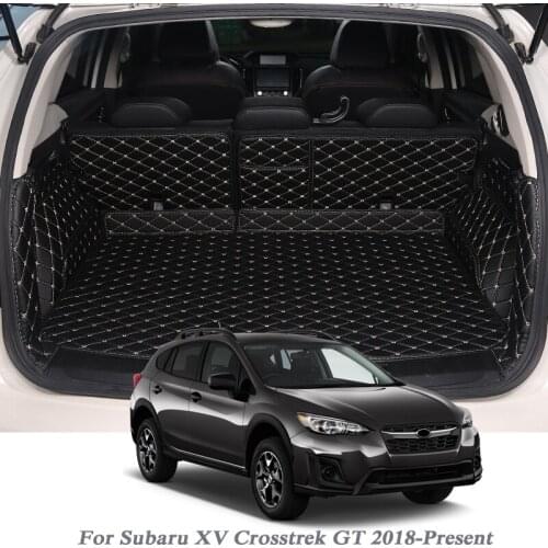Car Styling PU Leather Trunk Mat Rear Liner Cargo For Subaru XV Crosstrek GT 2018-Present Carpet Tray Protector Auto Accessoryy