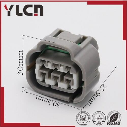 Free shipping 6 Pin Sealed Automotive Connectors with Housing Plug, 90980-10988