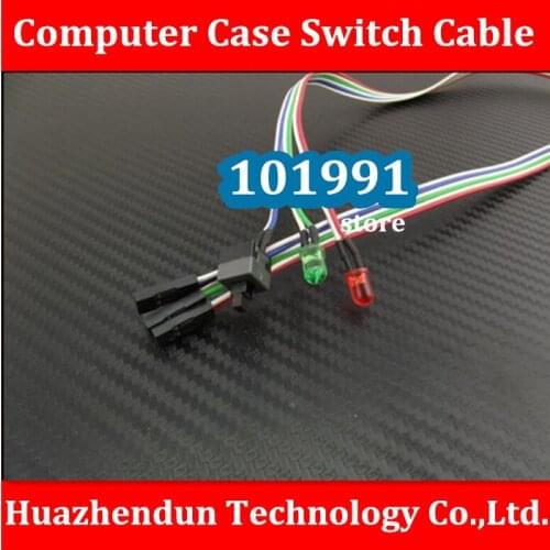 Free Shipping Computer Case Switch Cable 60CM Computer Switch Keys "POWER" Start Cable