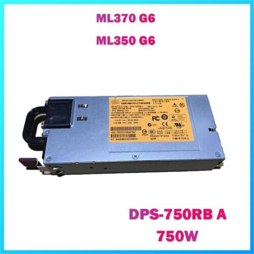 For HP ML370 G6 ML350 G6 Server Power Supply DPS-750RB A 506822-101 511778-001 750W 100% Test Before Delivery