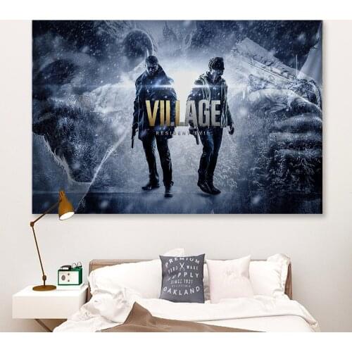Alcina Dimitrescu Game canvas poster Decorative painting RE8village big size WallArt videogame painting living bedroom pictorial