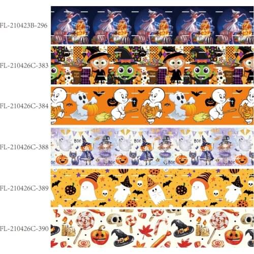 FLRARIBBONS 22mm 38mm 75mm halloween cartoon ribbon