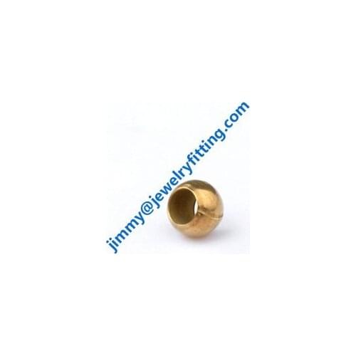 Metal jewelry findings brass cimp baeds 3.5mm crimp tube fashion jewelry accessories raw brass