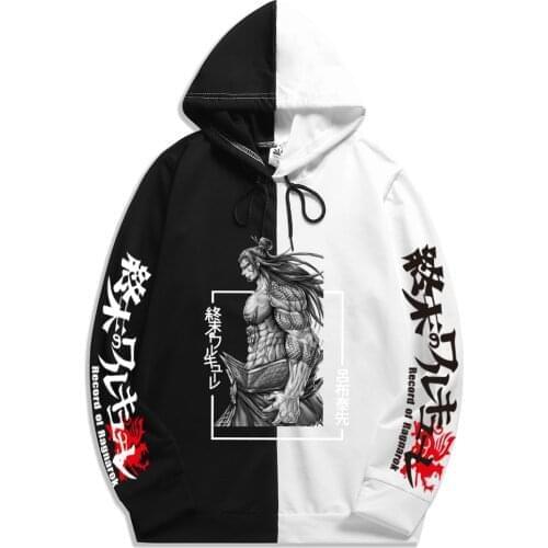Summer Autumn Man Anime Record Of Ragnarok Print Loose And Comfortable Soft Patchwork Thin Hoodie Sweatshirt Hot Fashion