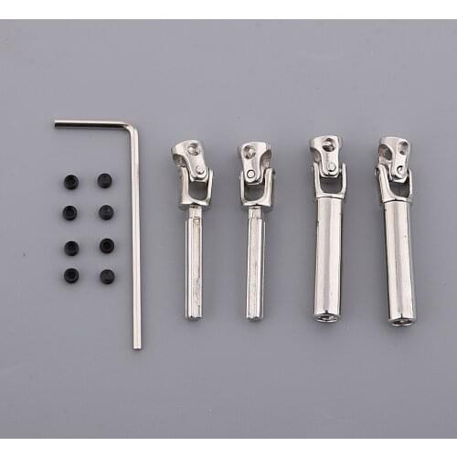 RC Car Metal 50-70mm Drive Shaft and Screws Set for 1/16 WPL RC Military Truck B14 B16 B24 B36 Replacements