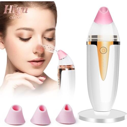 Nose Blackhead Remover Face Pore Deep Cleaning Electric Acne Vacuum Cleaner With Small Mirror Portable Blackheads Remove Machine