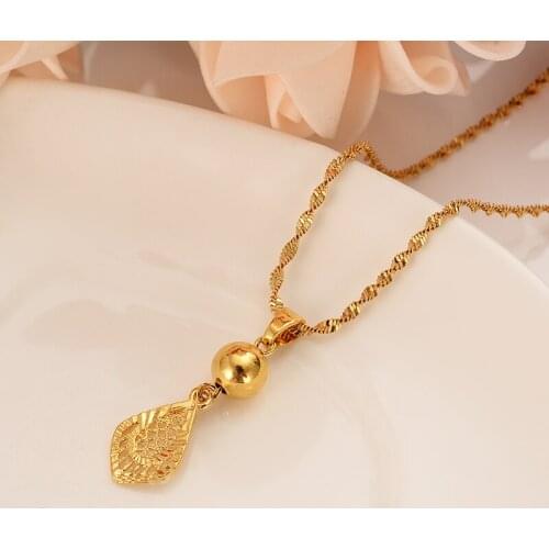 New arrival Bead pendant necklace for women Christmas mothers gift gold color Arab/Africa Pendant Necklace,Great Gift