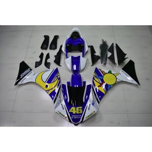 Fairings for YZFR1 2010 YZF1000 R1 Plastic Fairings 10 11 YZF R1 Body Kits 2009 - 2011 Blue White