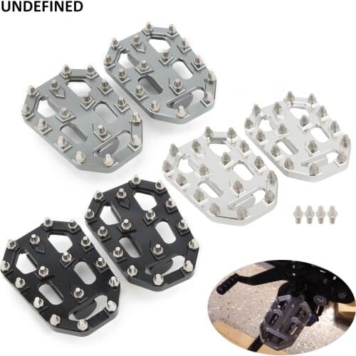 Wide Foot Peg Pedals Motorcycle Footrests Aluminum CNC Footpegs For BMW R1200GS S1000XR R Nine T Urban/S F850GS F750GS Scrambler