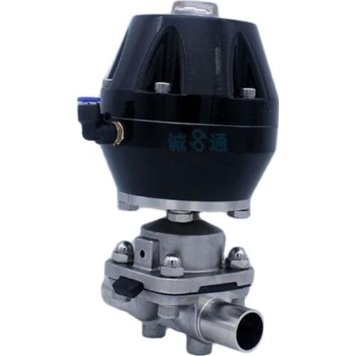 316L pneumatic cover type welded diaphragm valve
