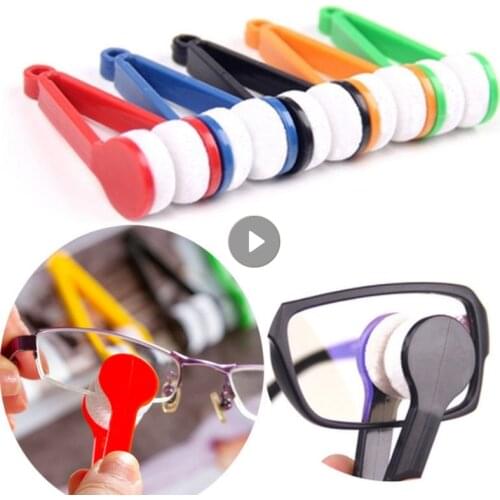 Portable Screen Rub Glasses Cleaning Brush Microfiber Cleaner Glasses Rub Cleaning Tool Microfibre Household Products Selling