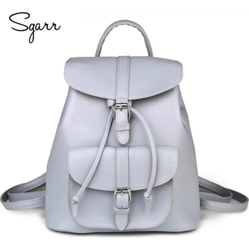 SGARR Luxury PU Leather Women Backpack Fashion Crocodile Patten School Travel Backpacks For Teenage Girls Casual Lady Rucksack