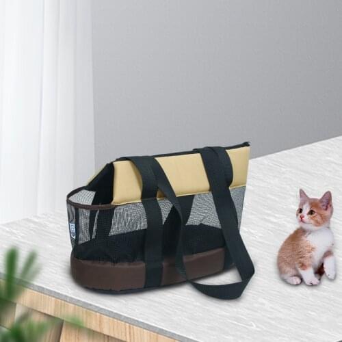 Cat Dog Carrier Bags Mesh Breathable Pets Carrier Handbag Outdoor Travel Puppy Kitten Backpack Foldable Shoulder Pet Bags