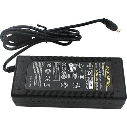 Universial AC/For DC 24V 3A 72W Power Supply Charger Adaptor For LED Strip Light CCTV Camera