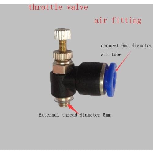 10pcs Air tube fifting blue plastic 6mmdiameter for laser head air connector