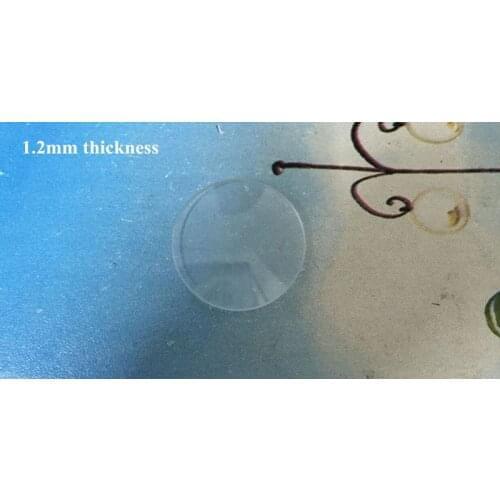 Free Shipping 1 Set Domed Watch Crystal Round Mineral Glass Crystal 1.2mm Thick