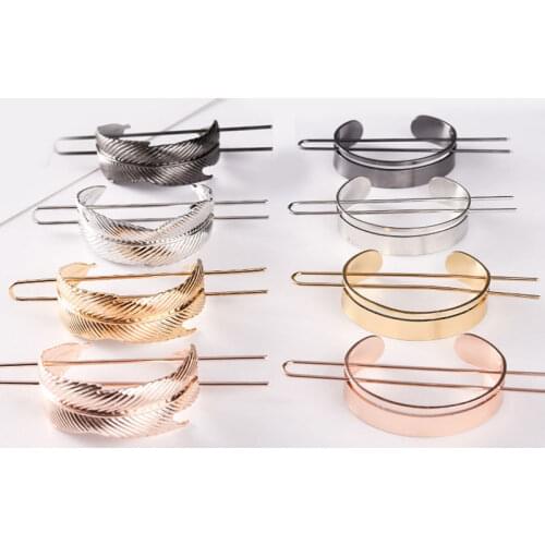 Original Design Alloy Round Top Hairpin Bun Cage Minimalist Bun Holder Cage Hair Stick Alloy Hair Jewelry Girl Hair Accessories
