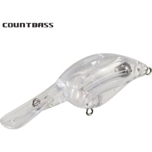 10pcs Countbass Blank Hard Lure 38mm 4.4g, Crankbait, Unpainted Fishing Bait, Wobblers