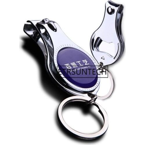 100Pcs Personalized Wedding Souvenir For Guests Customized Wedding Favor Nail Clipper Bottle Wine Opener Keychain Gift With Box
