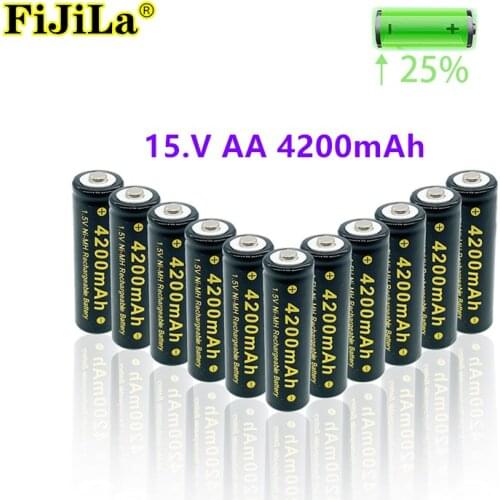 2021 lot AA 4200mAh rechargeable battery 1.5V Alkaline Rechargeable batery for led light toy mp3