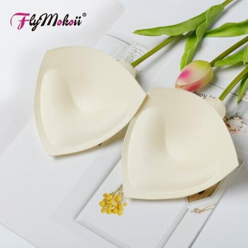 3 pairs/lot Women Pads Enhancers Thin Sponge Foam Bra Pads Chest Cup Breast Bikini Insert Chest Pad Swimsuit Padding Inserts
