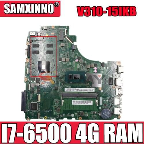 Akemy DA0LV6MB6F0 Motherboard For Lenovo E52-80 V310-15ISK V310-15IKB Notebook Motherboard CPU I7 6500 DDR4 4G RAM 100% Test Wor