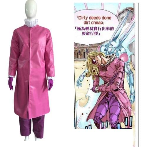 Anime jojo Bizzare Adventure Funny Valentine Cosplay Costume customized