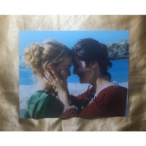 Hand signed Portrait of a Lady on Fire Adèle Haene Noémie Merlant autographed photo 8*10 autographs in ink 032020