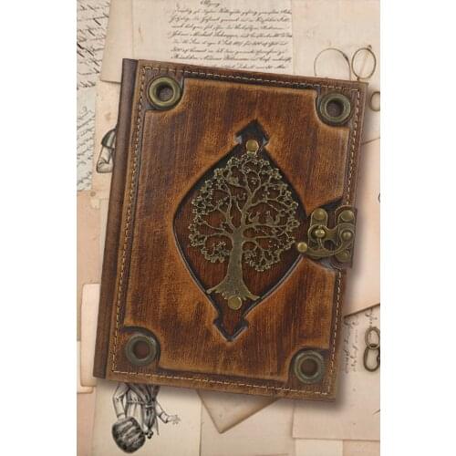 Notebook Concept Notebook Gift Brown 288 PAGE LEATHER ayraçlı Life Tree Leather Notebook Different