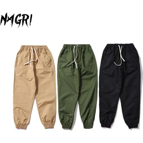 NAGRI Men Cargo Pants Military Tactical Joggers Hip Hop Trousers Male Casual Fashion Streetwear Sweatpants