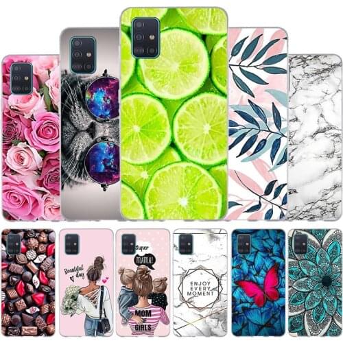 Cases For Samsung Galaxy A51 Case Cover Silicone Soft TPU Covers For Samsung A51 SamsungA51 SM A515F A515 Case Cute Anime Bumper
