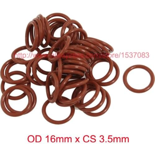 OD 16mm x CS 3.5mm silicon o ring gasket seal rubber washer