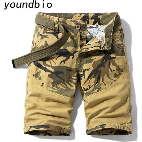Mens Shorts Summer Shorts Work Camouflage Shorts Military Cargo Shorts Men Casual Loose Shorts Jogger Shorts 1401
