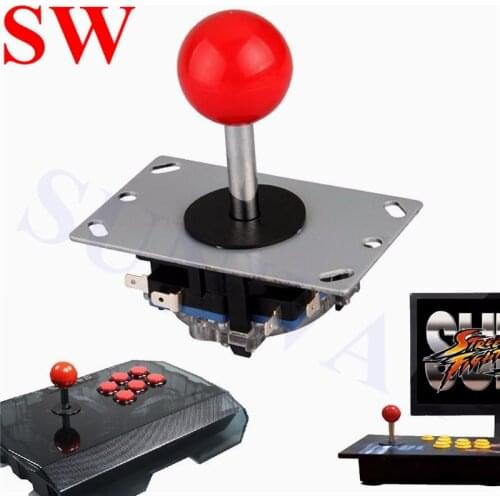 2pcs Arcade Machine joystick 4/8 Way Sanwa Joystick with Microswitches Fighting Stick Parts for Game Arcade 7 Colors Topball