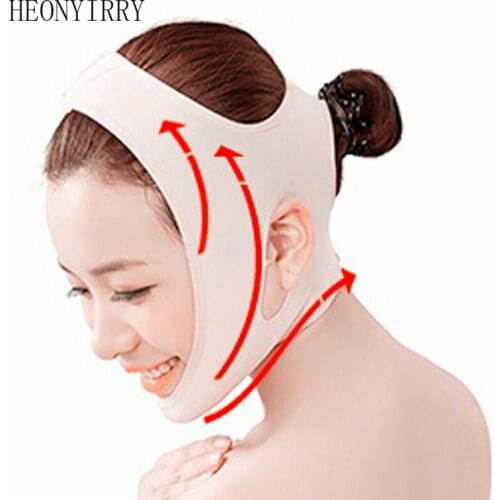 Elastic Face Slimming Bandage V Line Face Shaper Women Chin Cheek Lift Up Belt Facial Massage Strap Face Skin Care Beauty Tools